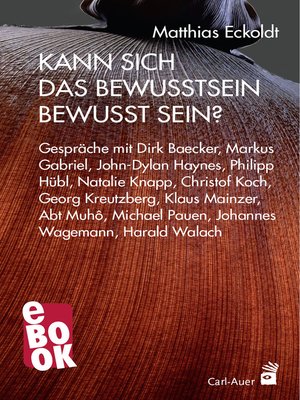 cover image of Kann sich das Bewusstsein bewusst sein?